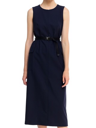 Тёмно-Синее платье WEEKEND MAX MARA: фото 3 - Invogue